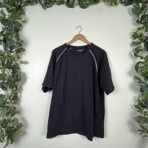 NordicTrack Athletic Scoop Neck Short Sleeve Shirt Black Men’s Size L